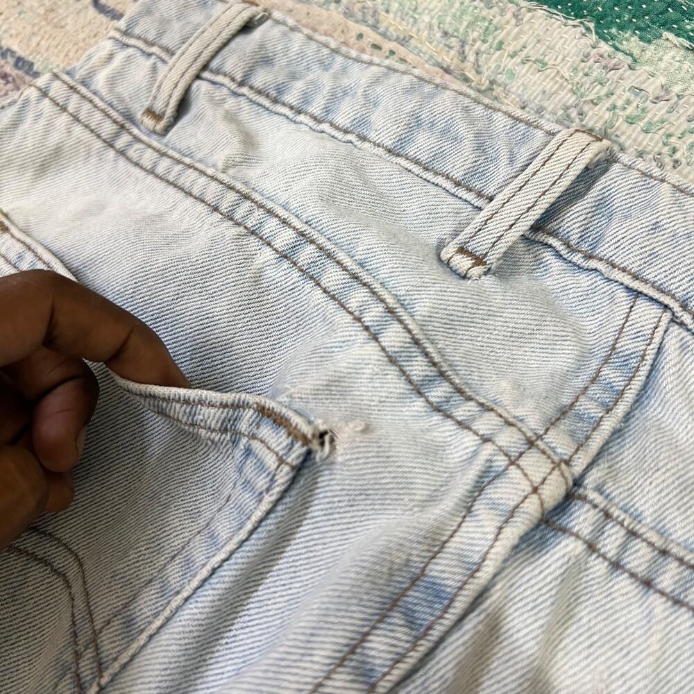 Vintage Levi's SilverTab Baggy Jeans Mens 35x33 Blue Denim Y2K Loose Lightwash - Picture 9 of 16